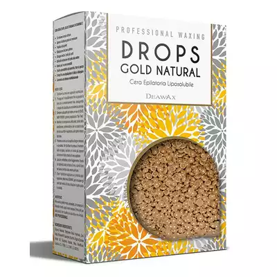 Wosk Do Depilacji Twardy Drops Gold Natural, 800g