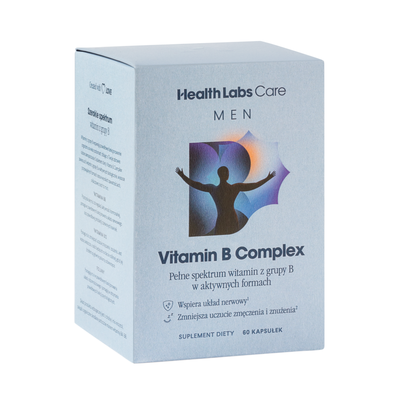 Health Labs Care, Suplement Diety Vitamin B Complex Men, Kompleks Witamin Z Grupy B Dla Mężczyzn, 60 Kapsułek