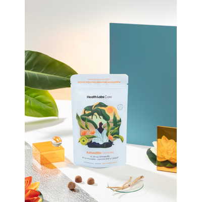 Health Labs Care Ashwame Gummies Ashwagandha W Żelkach Wspierająca Odporność Na Stres 60 Żelek
